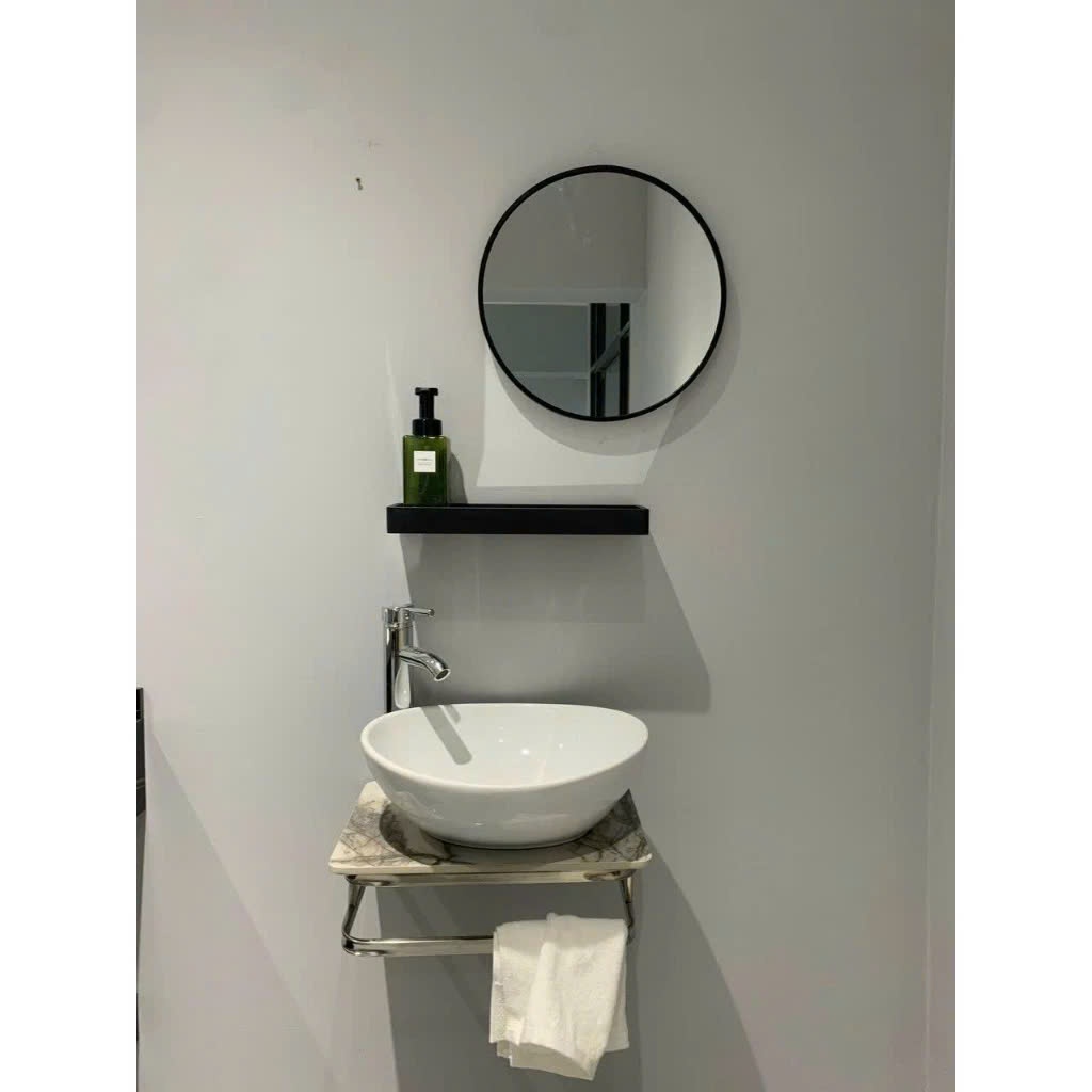 Bộ chậu lavabo loại đặt bàn đá loại nhỏ