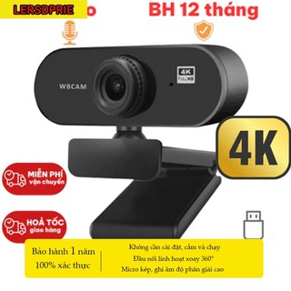 Webcam trực tiếp 4K 2K có micrô cho PC, Laptop, Ánh sáng tuyệt vời, Webcam PC, Webcam với Micro USB 2.0 cho Mac Máy tính