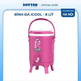 Bình đá Icool 8 lít, bình đá giữ nhiệt, giữ lạnh đến 24h nhựa Duy Tân, thiết kế có vòi, màu sắc sang trọng