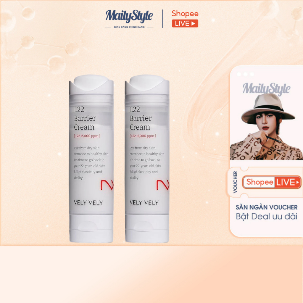 A232_Kem Dưỡng Trẻ Hoá Da L22 Barrier Cream VELY VELY 50ML