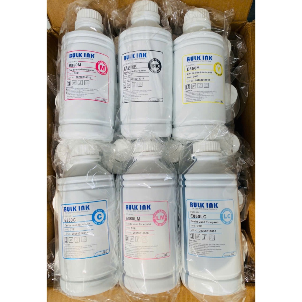 Chai mực nước 1 lít Bulk ink cho máy in Epson L18050,L8050,L15150,L805,L1800,L1300,1390,1430,T60,T50