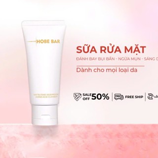  Combo 2 Tuýp Sữa Rửa Mặt Amino Acid HOBEBAR 50ml - Chăm Sóc Da Mặt Làm Sạch Sâu Kiểm Soát Dầu 