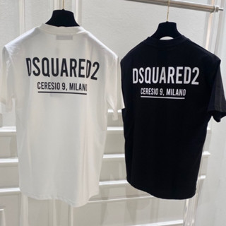  Áo phông nam nữ dsquared 2 icon bản BASIC chính hãng phối chữ sau lưng-áo thun dsq minano siêu cấp hè 2025 