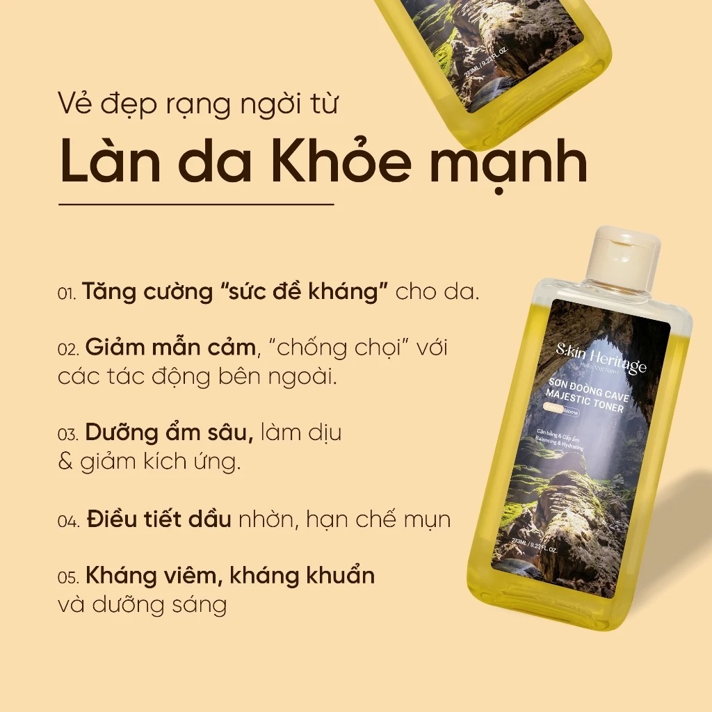 Toner Sơn Đoòng Skin Heritage Cấp Ẩm Và Phục Hồi Cho Da 273ml | BigBuy360 - bigbuy360.vn