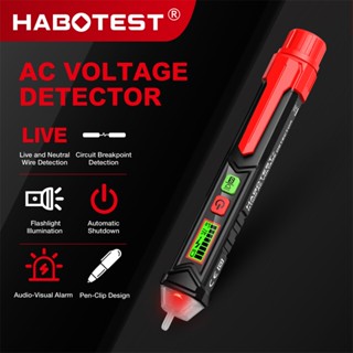 (Bảo hàng 1 năm)HABOTEST HT100 Bút kiểm tra điện NCV 12~300V AC Bút vạn năng Zero Wire