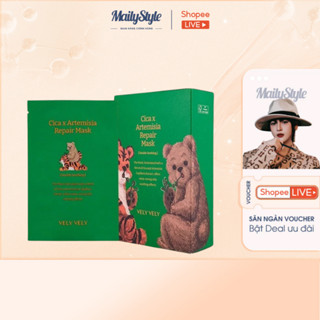 A39_ Mặt nạ làm dịu phục hồi rau má ngải cứu Vely Vely Cica x Artemisa Repair Mask