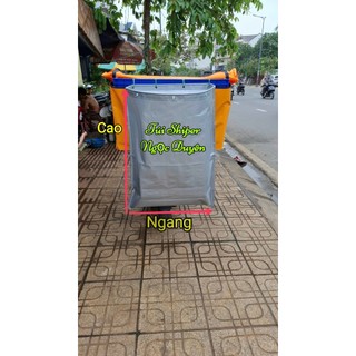 TÚI BẠT TREO SAU RỎ XE MÁY ĐỰNG HÀNG CHO SHPER ( TÚI THẠCH SANH NHỎ GỌN Ngang 75 x Cao 80 )