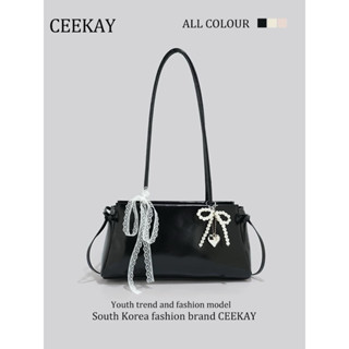   HÀNG SẴN FULLBOX  Túi xách nữ Ceekay FULL BOX phối nơ và charm túi da đeo chéo cầm tay chính hãng cao cấp 