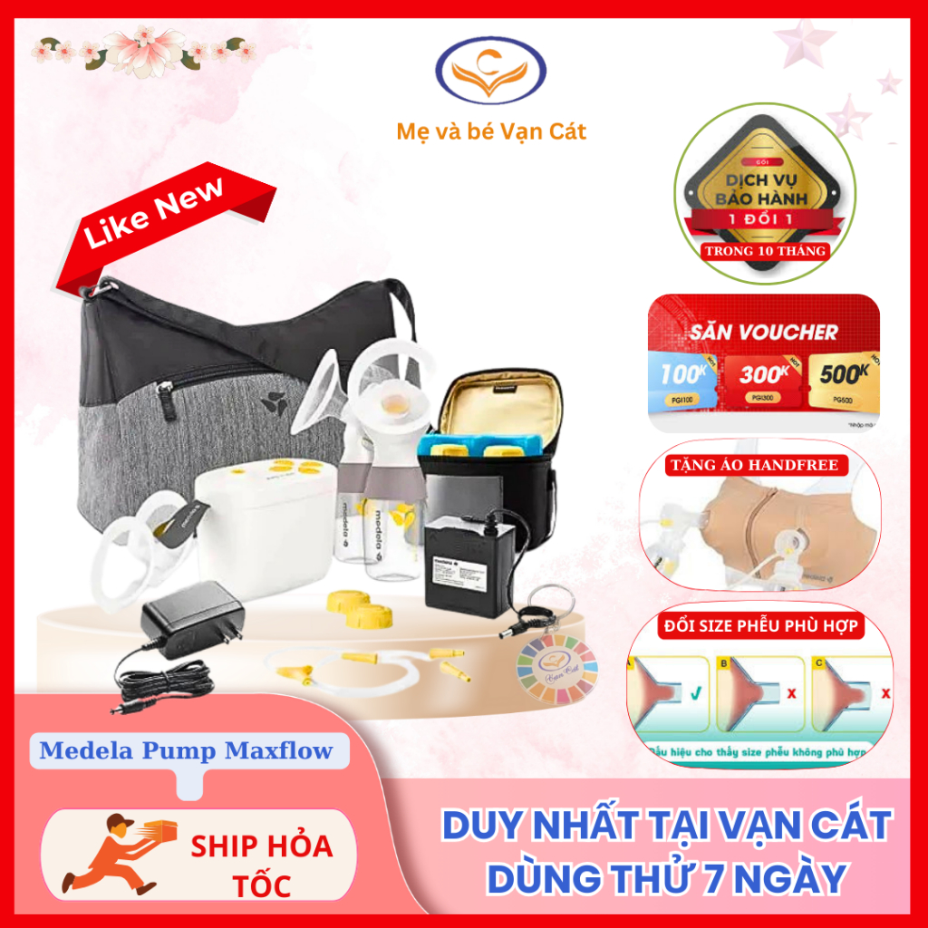 Máy hút sữa maxflow like new > 90% (BH 10T)