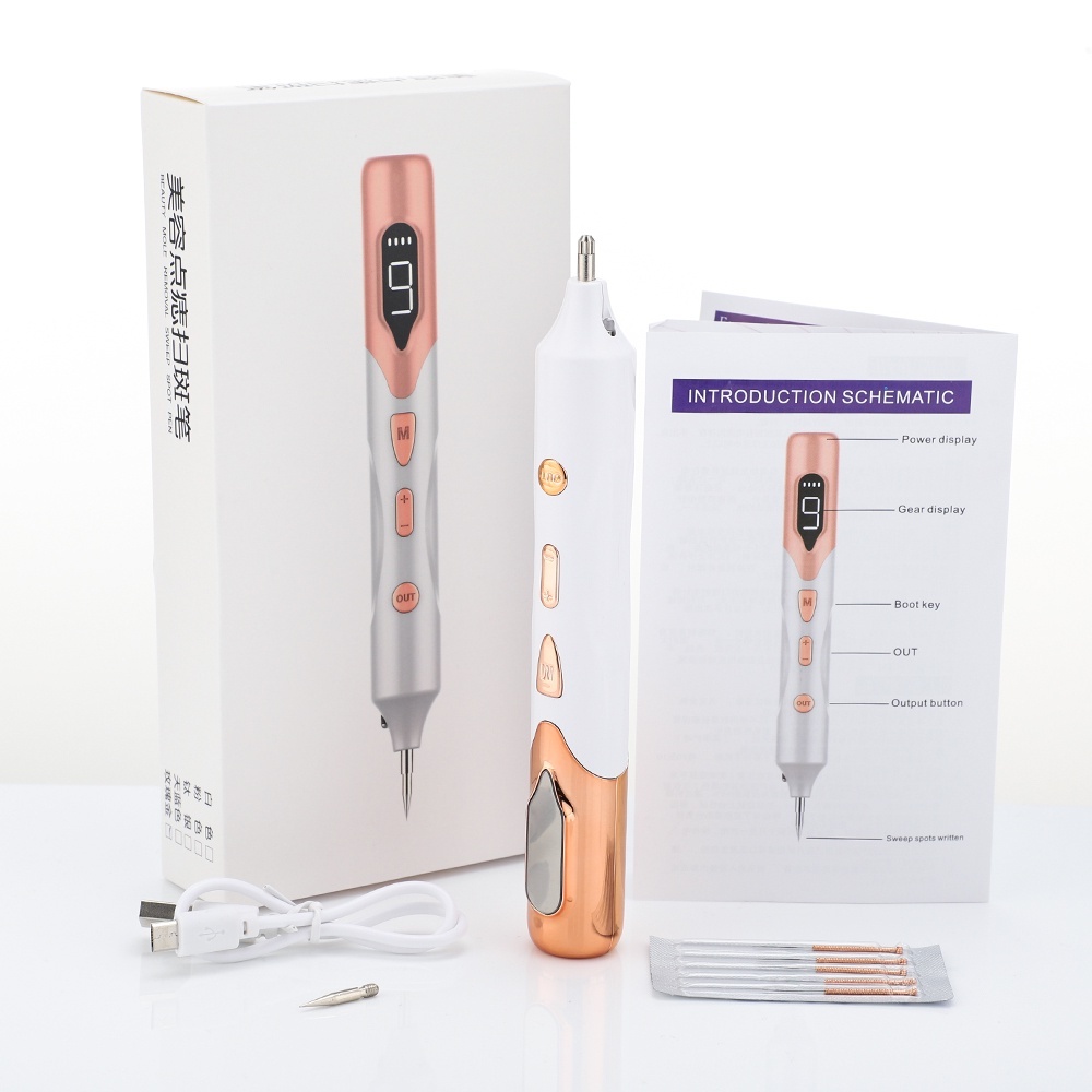 Máy Đốt Nốt Ruồi Mini Cầm Tay 9 Cấp Độ Tích Điện, Máy Đốt Mụn Thịt, Đốt Mụn Ruồi, Tàn Nhang Hiệu Quả & Mạnh Mẽ