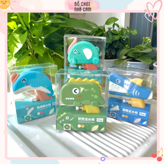 Súng Phun Nước Mini Đồ Chơi Nhiều HÌnh Khủng Long, Cá Heo Ngộ Nghĩnh Đáng Yêu cho Bé Lấy Nước Dễ Dàng