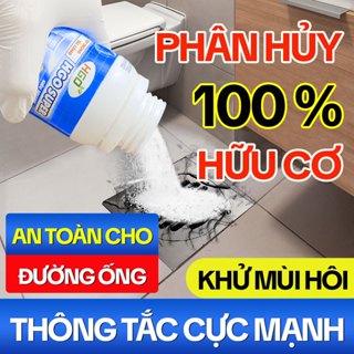 Bột Thông Cống HGO SUPER - Thông Tắc Bồn Cầu, Bồn Rửa Bát, Đường Ống Nhanh Chóng, Hiệu Quả