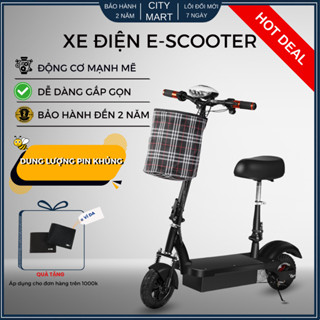 Xe điện mini E-Scooter cao cấp, Xe điện mini gấp gọn, bánh 8 inch, động cơ mạnh,dung lượng pin lớn