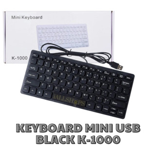 Bàn Phím Vi Tính Mini Có Dây (USB) K-1000 Màu ĐEN