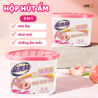  Hộp Hút Ẩm Khử Mùi 3in1 Hương Hoa Thơm Mát Chống Ẩm Mốc Tủ Giày Tủ Quần Áo Phòng Vệ Sinh LUXBI 