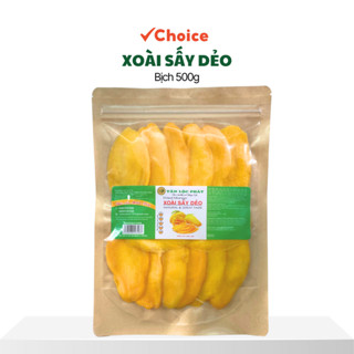 [Choice] Xoài Sấy Dẻo Tân Lộc Phát TLP-11 Thơm Ngon, Bịch 500g, Sấy Thăng Hoa, Đồ Ăn Vặt Yêu Thích