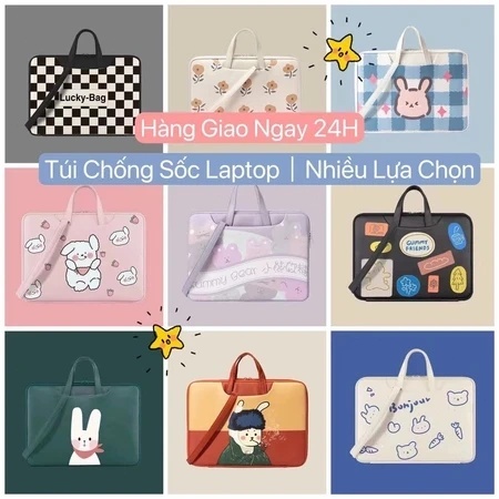 Túi Đựng Laptop Chống Sốc da PU cao cấp chống nước 13.3 inch, 14 inch -Túi xách đựng Laptop 15.6 inch