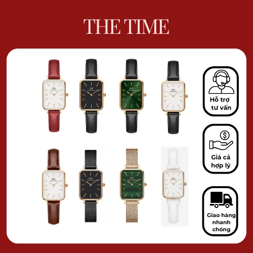 ( Tặng vòng tay DW) Đồng hồ DW Chữ Nhật Nữ - DW Daniel Wellington QUADRO PRESSED 20x26mm Full Box Tú