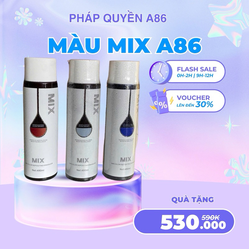 Màu Mix A86 Hỗ Trợ Nhuộm Tóc Không Kiềm Bóc Tách Màu Dễ Dàng
