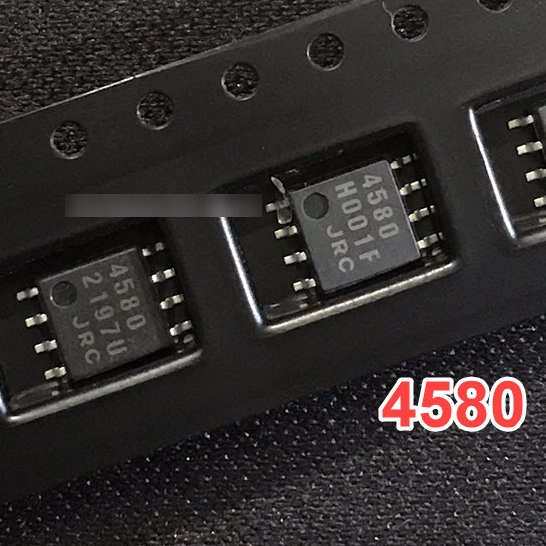 Túi 5 con IC khuếch đại âm thanh 4580 linh kiện NJM4580M JRC4580 Sop-8 mới