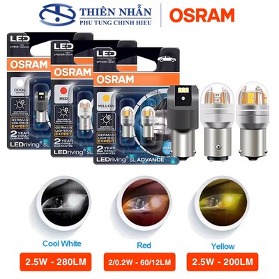 Bóng đèn Led Osram P21 xe máy - ô tô hậu, tín hiệu, demi, lùi, nội thất,.. sáng trắng 9456CW - vàng 9456Y - đỏ 9457R