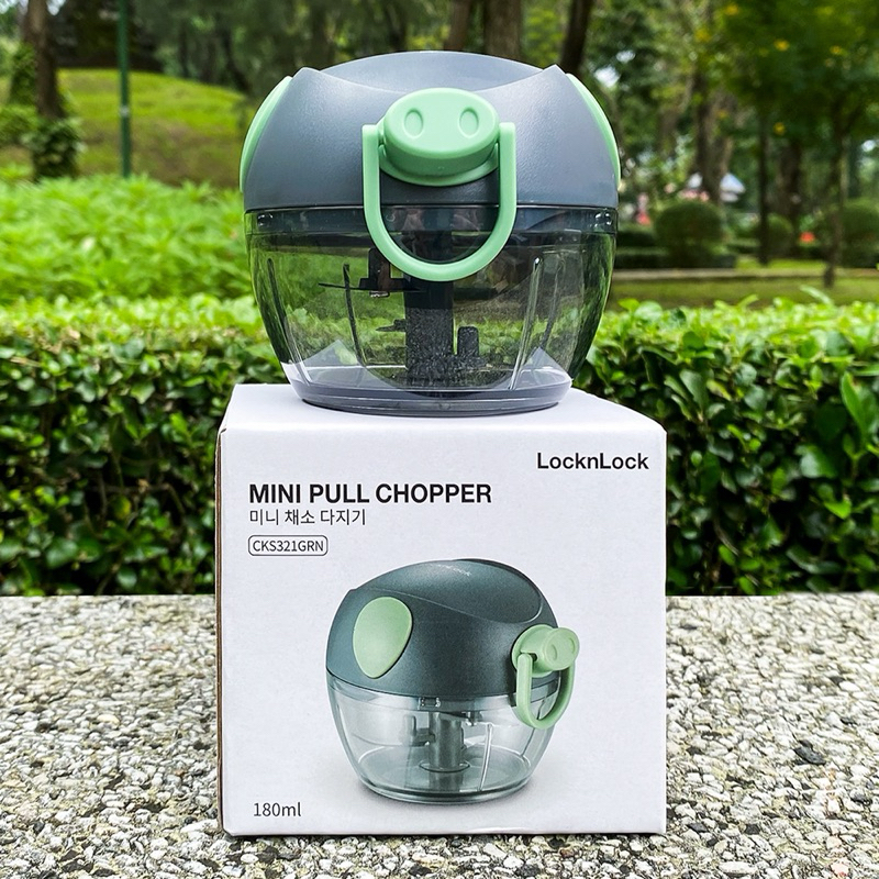 [LOCK&LOCK] DỤNG CỤ XAY NHỎ THỰC PHẨM NHIỀU SIZE RING PULL CHOPPER MÀU XANH LÁ - CKS321,CKS312,CKS313,CKS314,CKS315