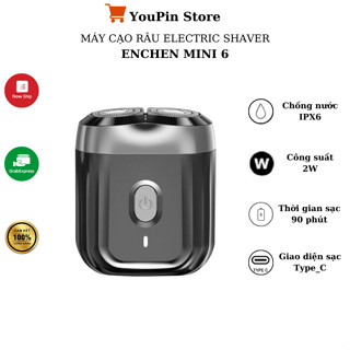 Máy cạo râu Enchen Electric Shaver Mini 6 Enchen mini X Pinjing Cube 2in1 K9 - Bảo hành 6 tháng