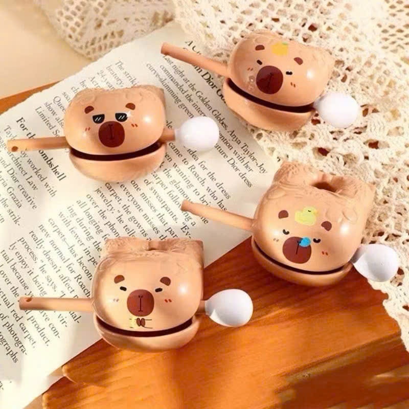 Đồ Chơi Gõ Mõ Capybara Xả Stress Giảm Căng Thẳng Ổn Định Tâm Trạng Tụng Kinh Tịnh Tâm Tích Đức Cá Gỗ