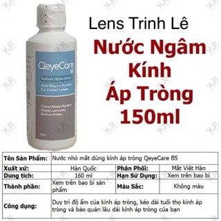 Nước ngâm lens Qeye Care B5 140ml- dung dịch rửa kính áp tròng chính hãng Hàn Quốc date 2028