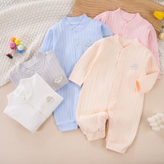 Body liền thân dài tay cotton cho bé trai và bé gái sơ sinh từ 3-14kg, hàng đẹp xuất Hàn - BD20