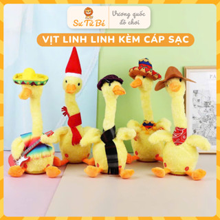 Đồ Chơi Vịt Nhại Giọng Biết Nói, Vịt Nhại Giọng Sạc Pin Hát Giọng Tiếng Việt Đồ Chơi Thông Minh Cho Bé