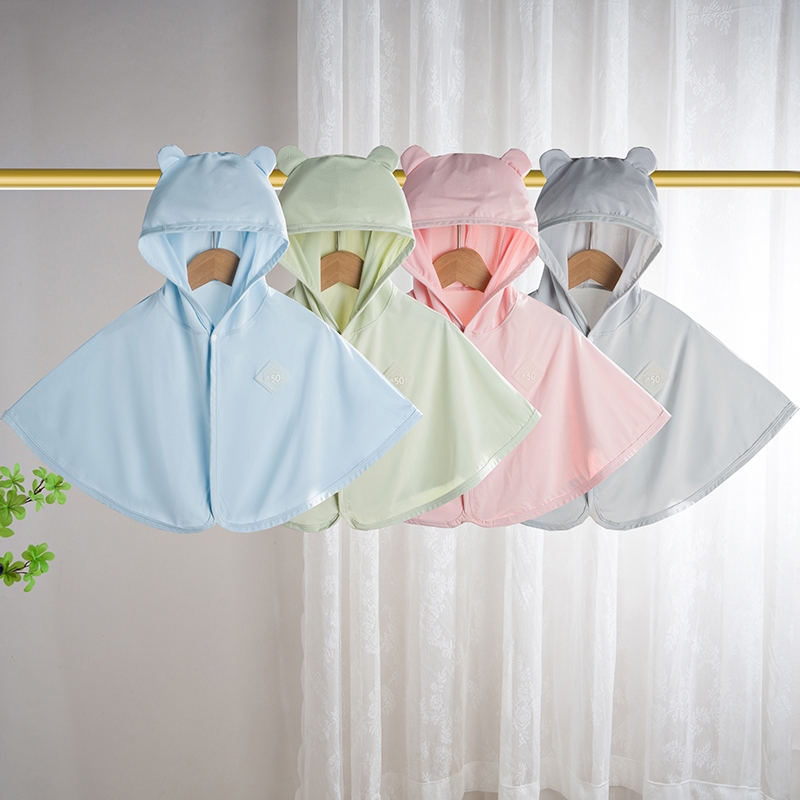 Áo choàng nắng gió cho bé 0-2 tuổi chất Vải Cotton lạnh QC mềm mát thương hiệu  BIBOBIO- A3