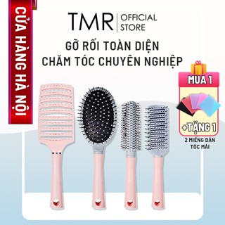 Lược Chải Tóc Angel Pink Gỡ Rối TMR Màu Hồng Xinh Xắn Nhiều Kiểu Dáng Lựa Chọn Vuông Oval Tròn Và Bán Nguyệt