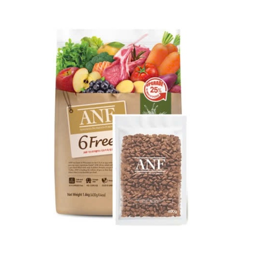 THỨC ĂN HẠT ANF 6Free HỮU CƠ GÓI 400gr (nhiều vị)