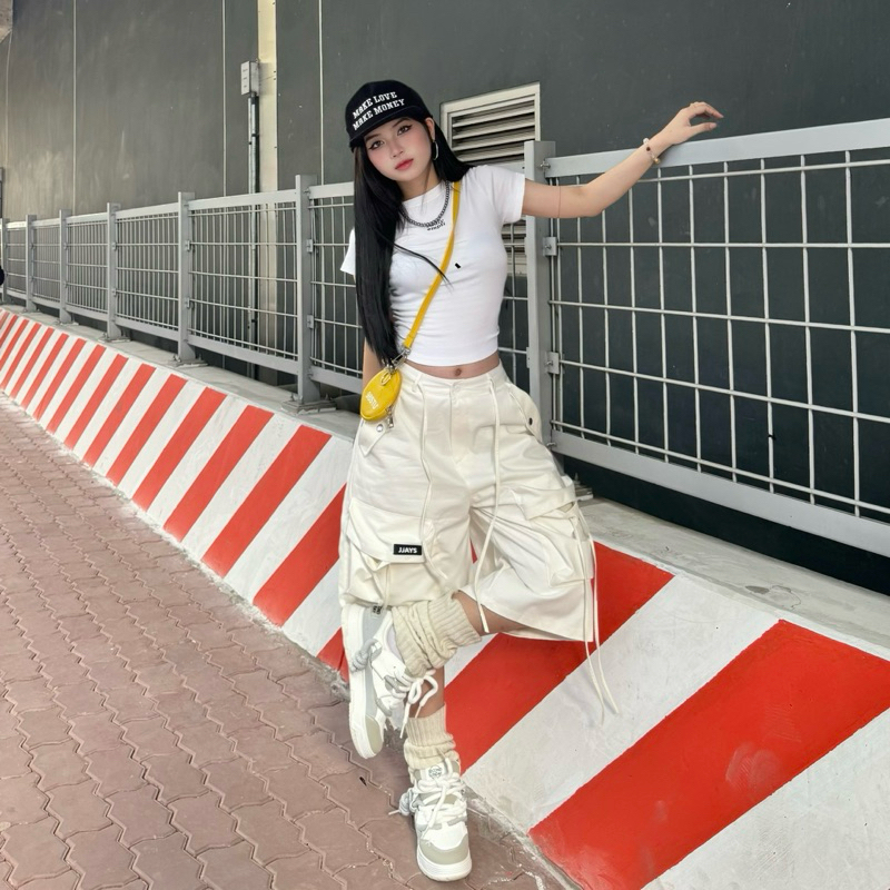 Quần short Kaki POCKET Túi hộp Tag JJAYS Form Lửng Unisex Nam, nữ 🖤 Jaystoree | BigBuy360 - bigbuy360.vn