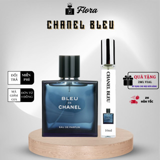 Nước hoa nam Bleu de Chan.eI EDP chiết 10ml với hương thơm Nam Tính, Mạnh Mẽ, Sang Trọng - Flora Perfum