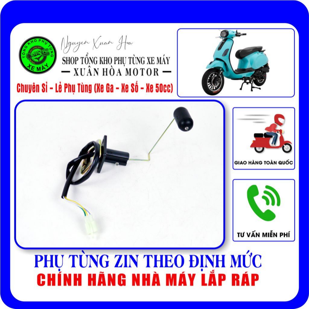 Phao xăng Vespa 50cc/ Phao xăng Vespa Canely 50cc/ Vespa Canely G1... (Hàng nhập khẩu, chính hãng nh