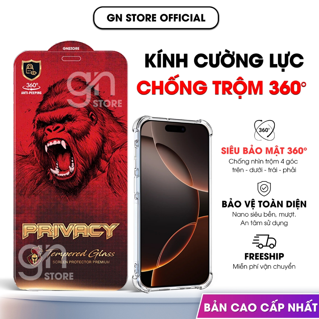 [𝟑𝟔𝟎°] Cường lực chống trộm 360 cho iPhone 14 Promax, 14 Pro, 14 Series chống trộm 4 chiều, bảo mật 