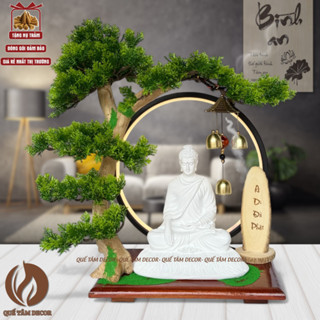 Tiểu canh bonsai đèn Led size lớn 30cm , thích hợp đặt tượng phật Thích Ca , A DI Đà , Quan Âm , Địa Tạng Vương .