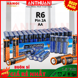Hộp 60 Pin AA R6 1.5V Extra Heavy Duty Pin Tiểu 2A RẺ cho đèn LED, đồ chơi, micro chuột bàn phím