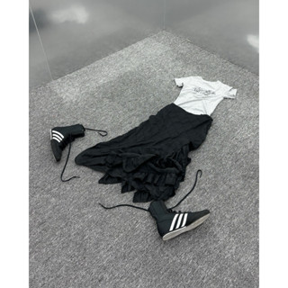 MOODSWINGS - Chân váy dài nhúng bèo 'BIE' RUFFLES MIDI SKIRT