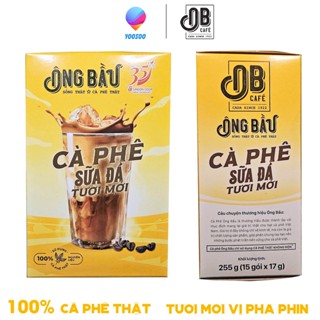 (BAO BÌ MỚI 255G) Combo 06 Hộp 255G Ông Bầu Cà Phê Sữa Đá Tươi Mới Đậm Vị Cafe - NUTIFOOD - YOOSOO