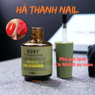 Nước phá gel lạnh B281 gel phá móng dung dịch phá sơn gel tẩy gel móng tay hiệu quả ( hàng có chứng nhận an toàn MSDS )