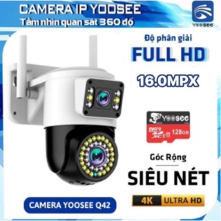Camera Wifi Yoosee 2 Mắt Ngoài Trời Giám Sát, xoay 360 độ, xem đêm có màu, Chống Nước Ip66, Không Dây, Kết Nối Wifi.