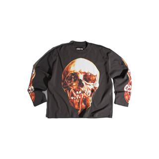 Áo thun tay dài nam nữ GWYN SINGLE SKULL LONG SLEEVED T-SHIRT