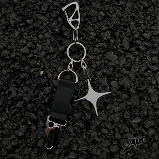 (Có sẵn) AOE STUDIO - Charm phụ kiện treo túi xách móc khoá quần đa năng hình ngôi sao chất hợp kim bạc unisex cá tính