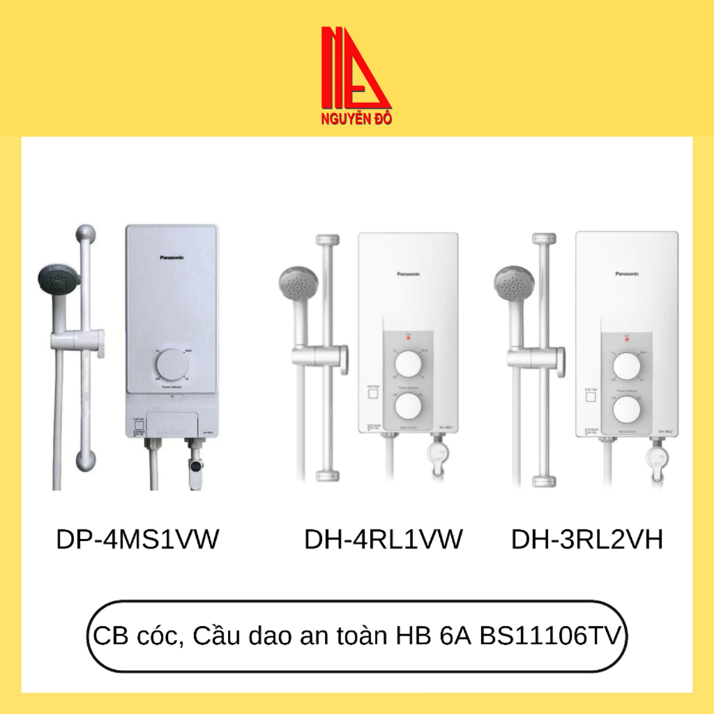 Máy nước nóng Panasonic trực tiếp không có bơm trợ lực DH-3RL2VH/DH-4RL1VW/DP-4MS1VW