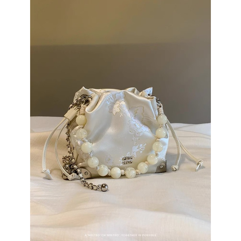🌸Sẵn🌸 Túi xách Nanfeng Chio2n Chaohua Bucket Túi đeo chéo phong cách Trung Quốc | BigBuy360 - bigbuy360.vn