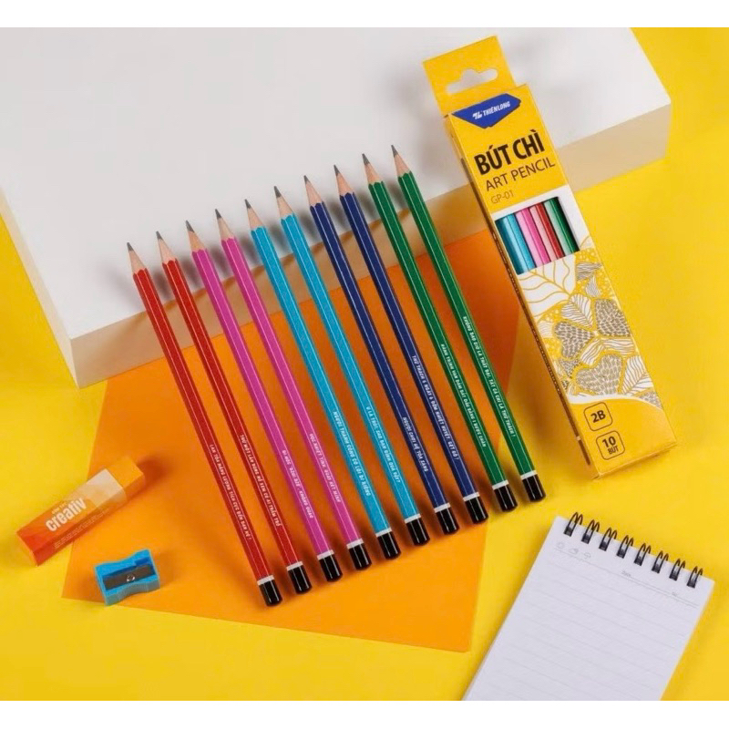 Bút chì gỗ TL 2B nét đậm mềm, bút chì 2B TL chính hãng, bút chì TL nét 2B mềm đẹp hàng chính hãng