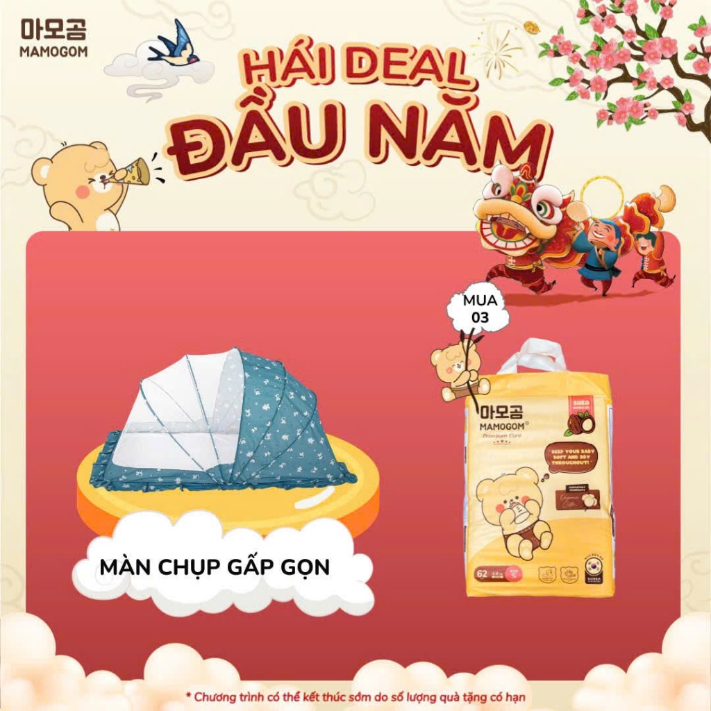 Bỉm MAMOGOM PREMIUM dòng hữu cơ ogarnic Hàn Quốc đủ size (CÓ TẶNG QUÀ)